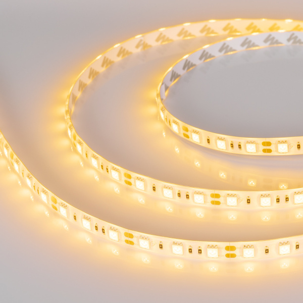 картинка Светодиодная лента RTW 2-5000SE 12V Yellow 2x (5060, 300 LED, LUX) (Arlight, 14.4 Вт/м, IP65) 015444 от магазина BTSvet