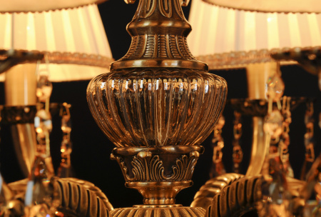 картинка Подвесная люстра Sylvia L.8110-8BR CRISTAL-SHADE от магазина BTSvet