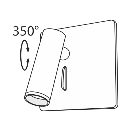 картинка Бра для чтения светодиодное с выключателем Mirax C040WL-L3W3K от магазина BTSvet
