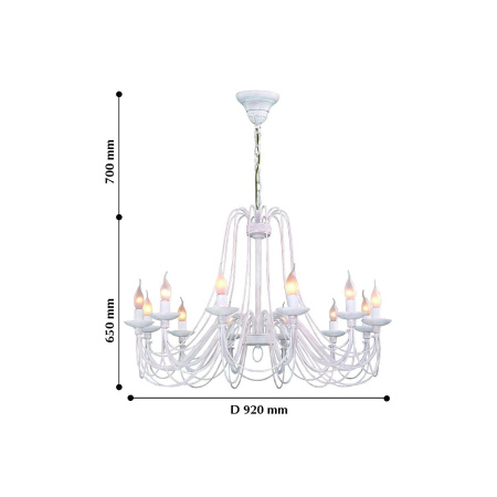 картинка Подвесная люстра Chateau 2164-12P от магазина BTSvet