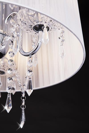 картинка Торшер 2045/3F хром/белый торшер от магазина BTSvet