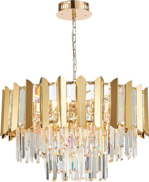 Подвесная люстра хрустальная AMAZONE 81444/10C GOLD