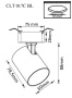 картинка Встраиваемый светильник CLT 017C BL от магазина BTSvet