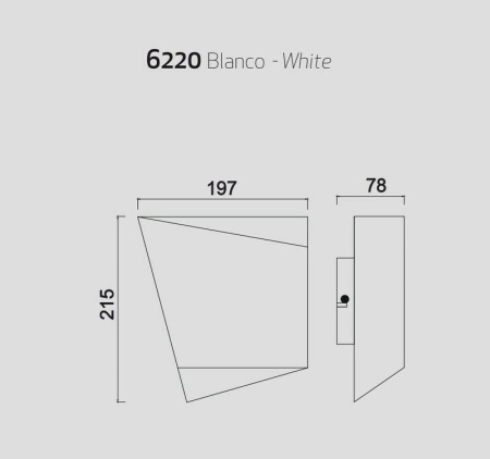 картинка Настенный светильник Asimetric 6220 от магазина BTSvet