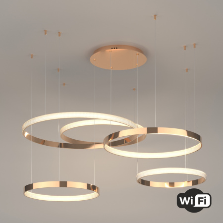 картинка Подвесная люстра светодиодная с пультом и управлением смартфоном регулировкой яркости Smart Posh 90275/5 от магазина BTSvet