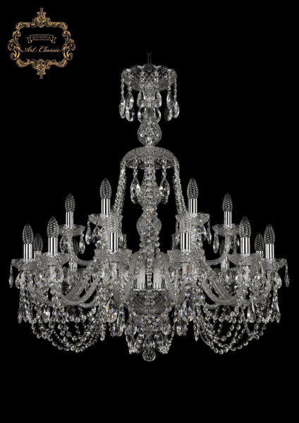 Хрустальная подвесная люстра 11.11.12+6.300.XL-94.Cr.Sp