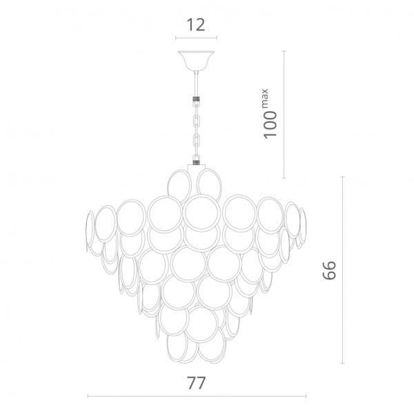 картинка Подвесная люстра хрустальная Chloe 7566/02 SP-18 от магазина BTSvet
