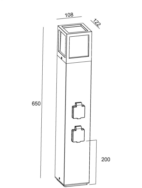 картинка Наземный уличный светильник Deko-Light Facado 733064 от магазина BTSvet