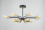 картинка Люстра потолочная светодиодная на штанге Halo 10211/SG LED*212W Gold/Black от магазина BTSvet
