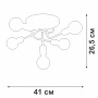 картинка Потолочная люстра V3998-8/5PL от магазина BTSvet