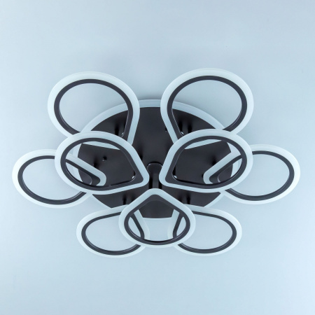 картинка Потолочная люстра светодиодная с управлением голосом и смартфоном с пультом регулировкой цветовой температуры и яркости Транай CL235A195E RGB от магазина BTSvet