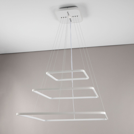 картинка Умная подвесная люстра Белая Неон Смарт CL731AK110E от магазина BTSvet