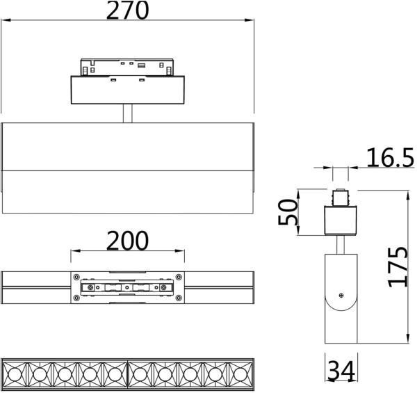 картинка Трековый светильник светодиодный Points TR015-2-20W3K-W от магазина BTSvet