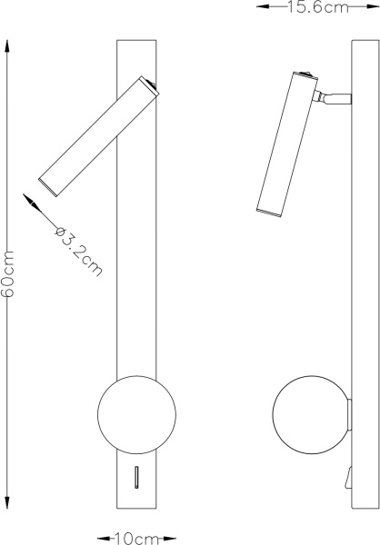 картинка Настенный светильник Joseph A2172AP-2BK от магазина BTSvet