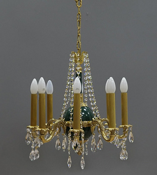 Подвесная люстра 950/8 с хрусталем