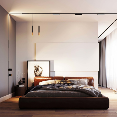 картинка Трековый светильник светодиодный MAG-FLAT-25-L600-18W Warm3000 (BK, 100 deg, 24V) (Arlight, IP20 Металл, 3 года) 033675 от магазина BTSvet