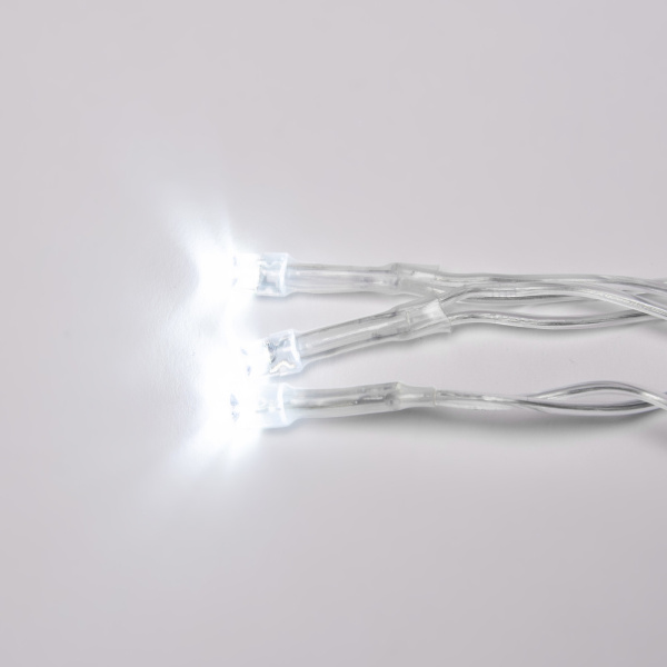 картинка Бахрома светодиодная с эффектом мерцания. 2м. Соединяемая. 100 светодиодов белый свет. ULD-B2007-100/TTK WHITE IP44 от магазина BTSvet