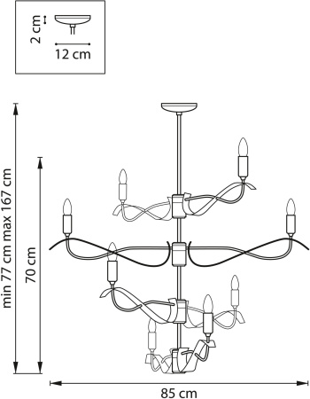 картинка Подвесная люстра Ragno 733283 от магазина BTSvet