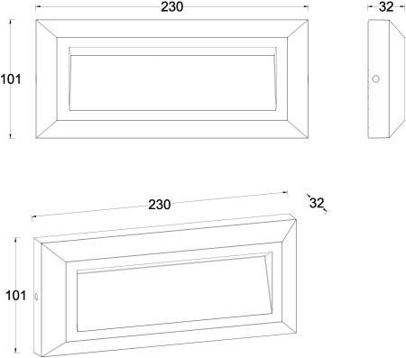 картинка Настенный LED светильник уличный W1916 Gr от магазина BTSvet