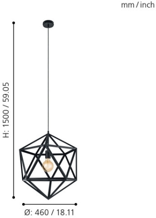 картинка Подвесной светильник EMBLETON 49762 от магазина BTSvet