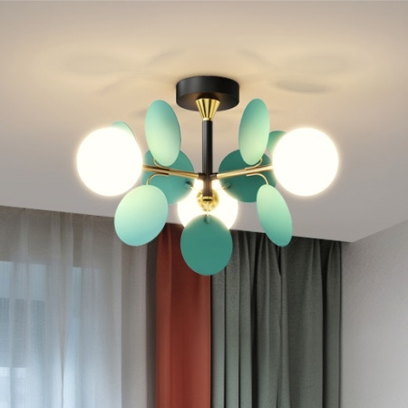 Потолочная люстра на штанге matisse-blue01