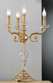 Интерьерная настольная лампа 570/3+1C с хрусталем