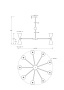 картинка Потолочная люстра Vesper MOD108PL-18WG от магазина BTSvet
