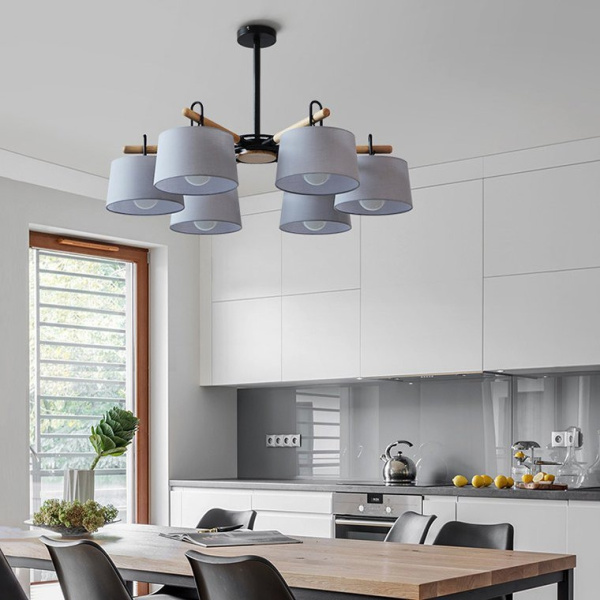 картинка Потолочная люстра на штанге EVEN 6 Gray от магазина BTSvet