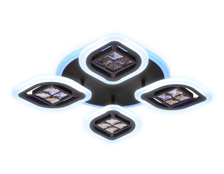 картинка Потолочная люстра светодиодная с пультом регулировкой яркости и цветовой температуры ночным режимом Acrylica Ice FA281 от магазина BTSvet