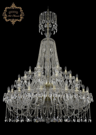 Хрустальная подвесная люстра 11.12.24+12+6.460.2d.XL-180.Gd.Sp
