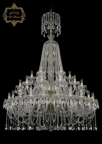 Хрустальная подвесная люстра 11.12.24+12+6.460.2d.XL-180.Gd.Sp