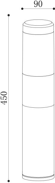 картинка Наземный светильник уличный Koln O590FL-L8B4K от магазина BTSvet