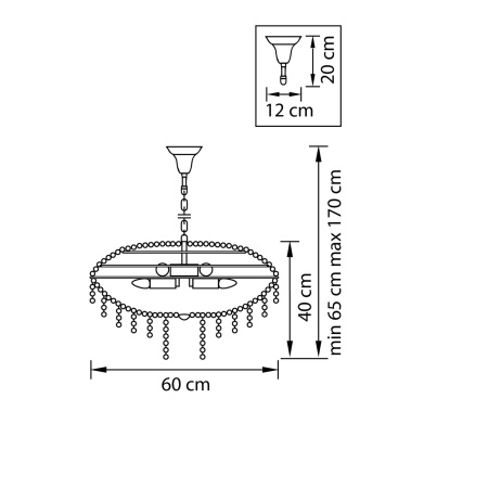 картинка Подвесная люстра хрустальная Classic 700150 от магазина BTSvet