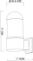 картинка Настенный уличный светильник Coppia A5217AL-1BK от магазина BTSvet