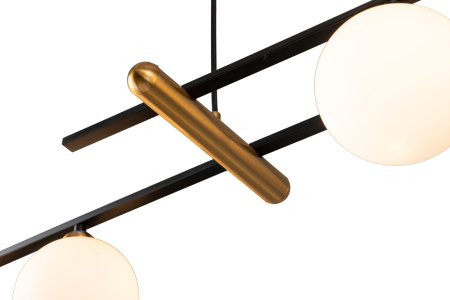 картинка Люстра подвесная Opaco V000153 (11015/4P Black) от магазина BTSvet