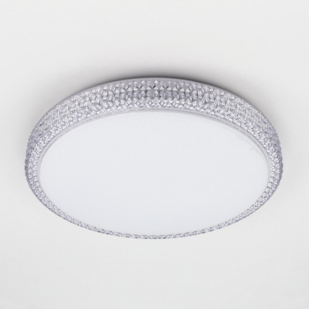 картинка Потолочная люстра светодиодная диммируемая с пультом и управлением смартфоном регулировка цветовой температуры и яркости Альпина CL718A40G RGB от магазина BTSvet