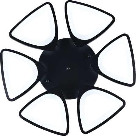 картинка Потолочная люстра светодиодная с управлением смартфоном и пультом регулировкой цветовой температурой и яркости ночным режимом и таймером INNOVATION STYLE 83045 BLACK от магазина BTSvet