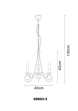 картинка Подвесная люстра Truncatus 69003-3 от магазина BTSvet