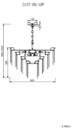 картинка Подвесная люстра Glowice 2157/09/10P от магазина BTSvet