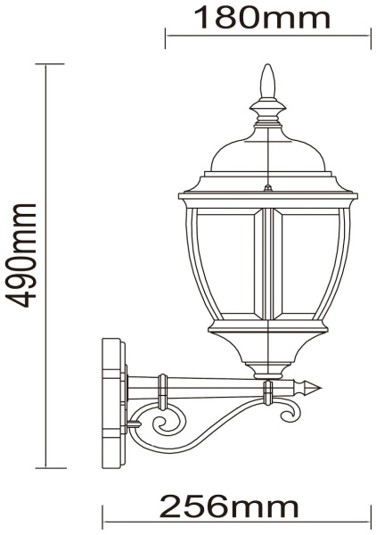 картинка Настенный фонарь уличный Fabur 804020101 от магазина BTSvet