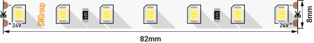 Светодиодная лента SWG2P84-24-8.6-W