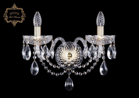 Хрустальное бра 10.12.2.165.XL.Gd.Sp