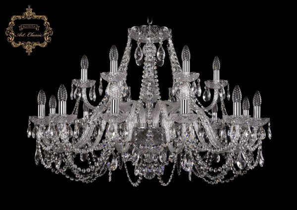 Хрустальная подвесная люстра 11.11.12+6.360.Cr.Sp