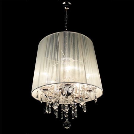 картинка Подвесная люстра 2045/5 хром/белый от магазина BTSvet