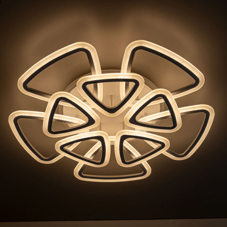 картинка Потолочная люстра светодиодная с управлением голосом и смартфоном с пультом регулировкой цветовой температуры и яркости Мальта Смарт CL234A290E RGB от магазина BTSvet