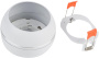 картинка Светильник встраиваемый-накладной. Sotto DLC-S614 GX53 WHITE/SILVER от магазина BTSvet