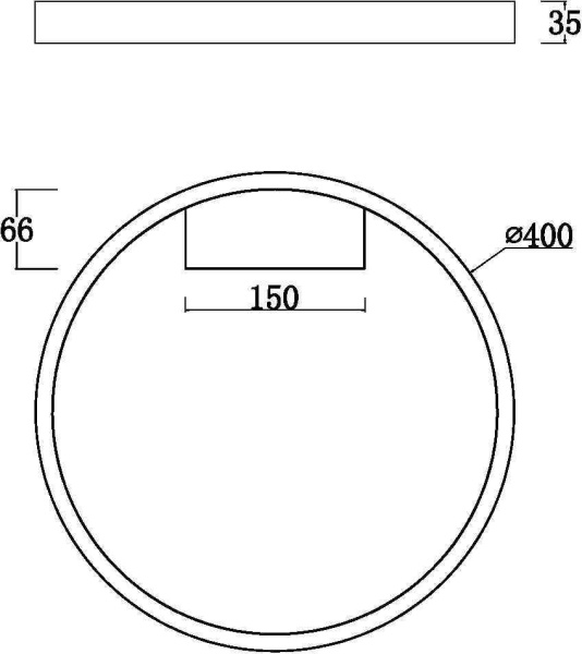 картинка Потолочный светильник светодиодный Rim MOD058CL-L25BS3K от магазина BTSvet