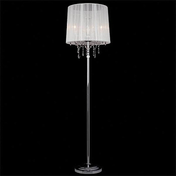 Торшер 2045/3F хром/белый торшер