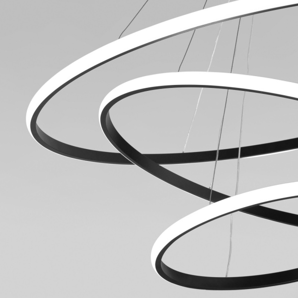 картинка Подвесной светодиодный светильник Collars 90264/3 черный от магазина BTSvet