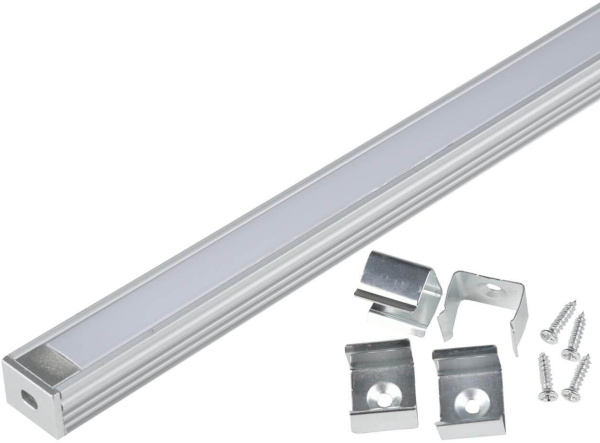 Профиль для светодиодной ленты UFE-K10 Silver/Frozen 200 Polybag